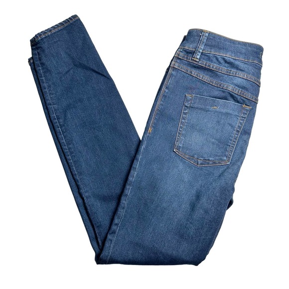 Free People | Women | Dark Wash Mid Rise Stretch Skinny Jeans | Size 27 - Picture 9 of 9